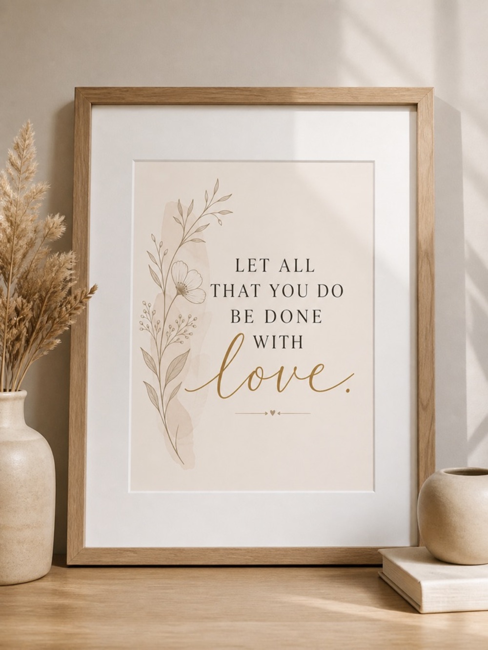 DDS Art Print, 8x10, Bible Verse, Paper Print, Unframed, Boho Series